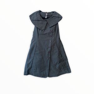 Lilith asymmetrical fichu collared dress